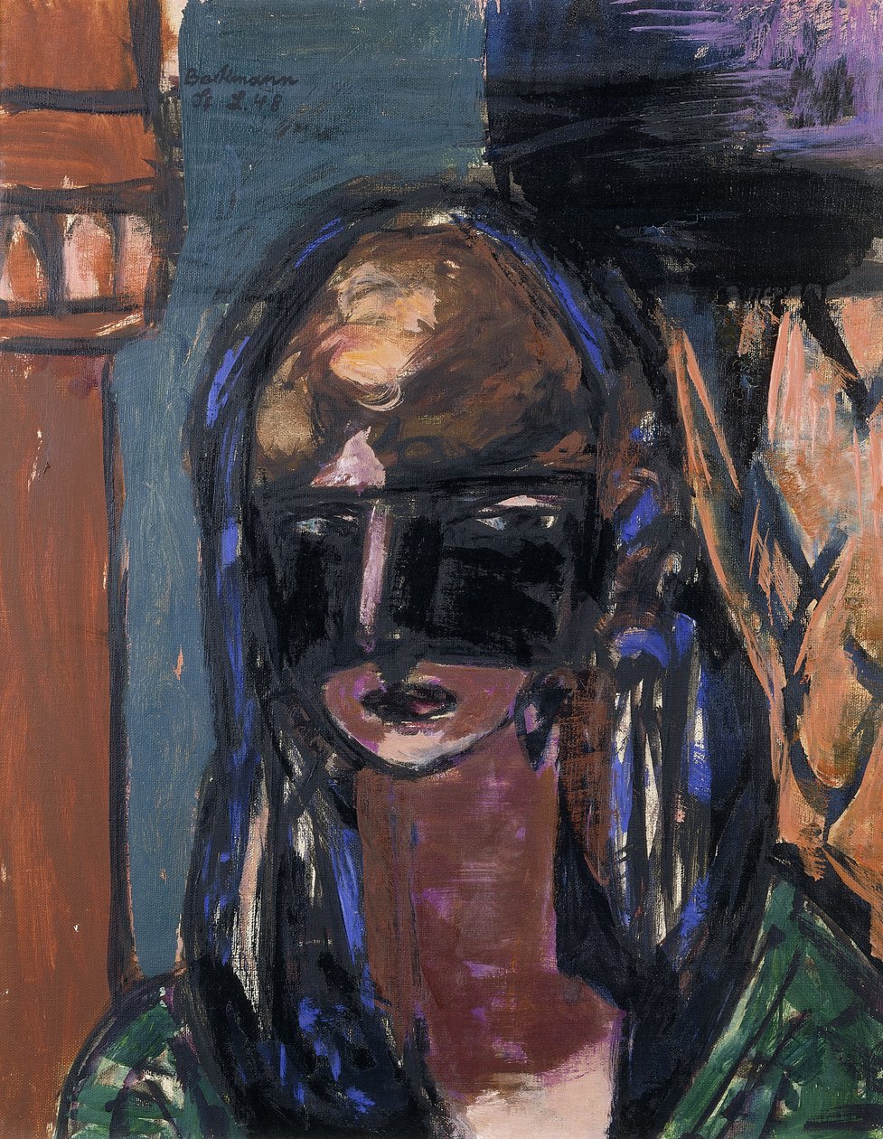 Mulher com Máscara; Frau mit Maske de Max Beckmann
