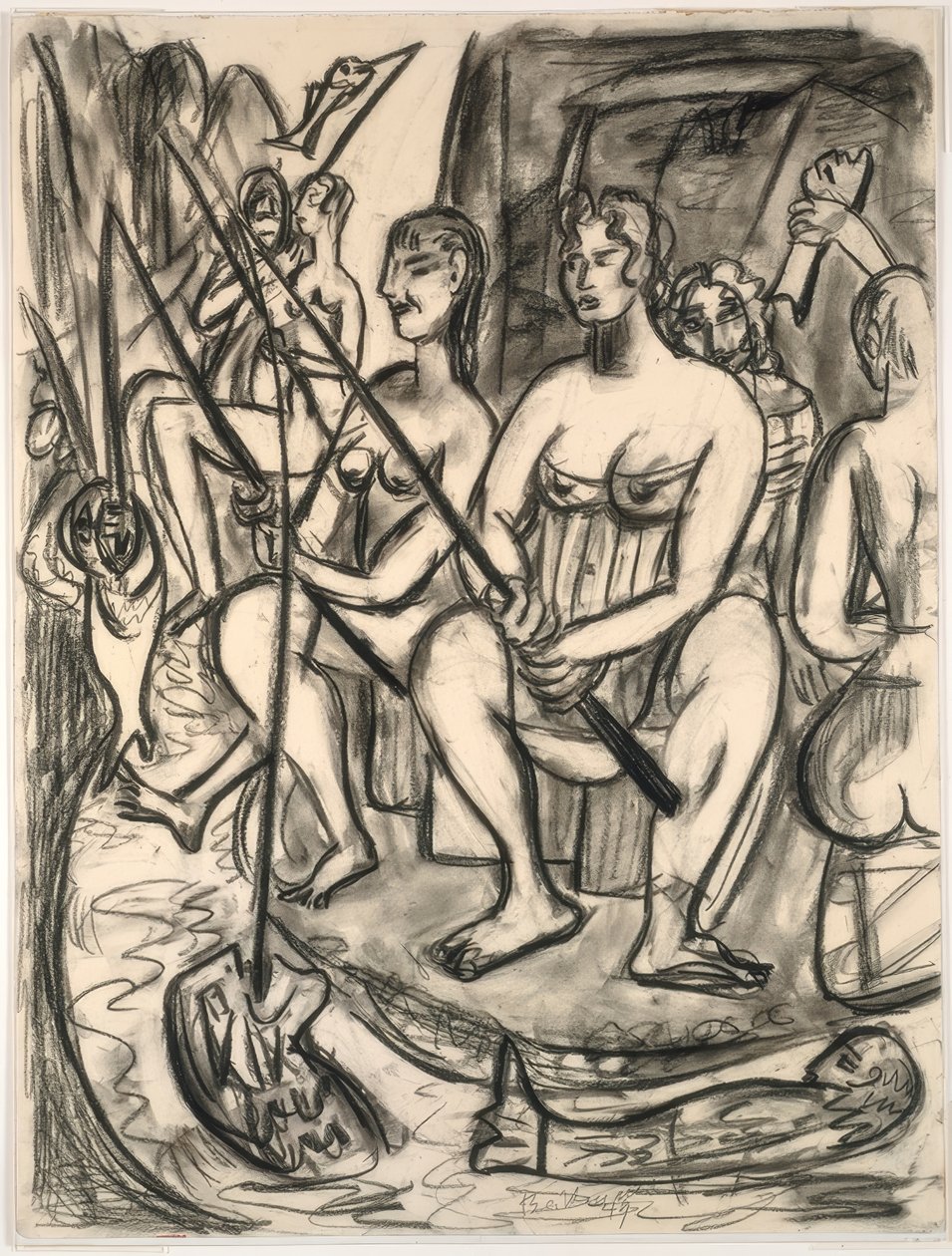 A Pesca Feminina de Max Beckmann