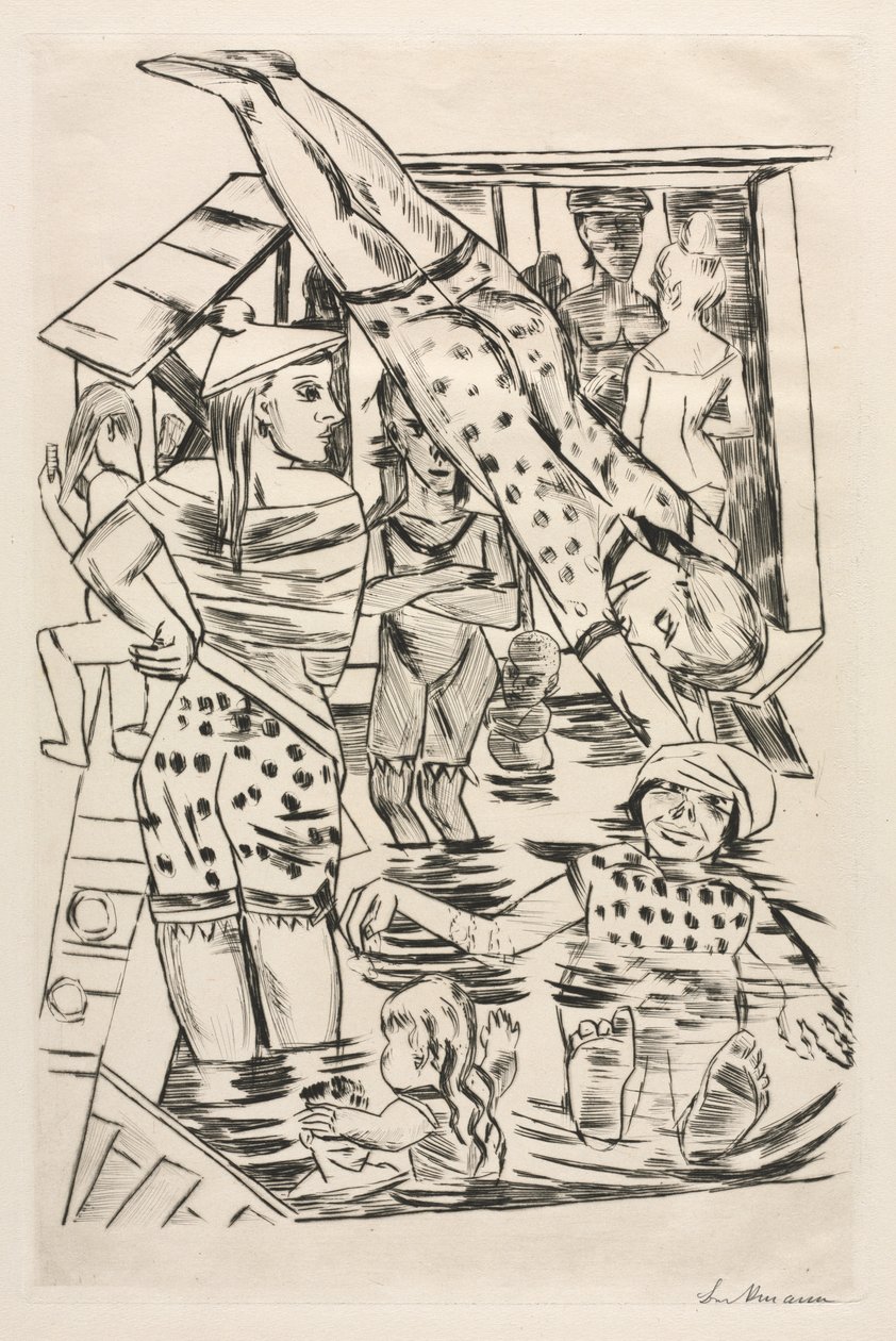 Banho Feminino de Max Beckmann