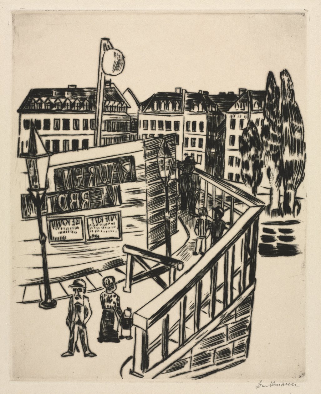 Ponte de madeira de Max Beckmann