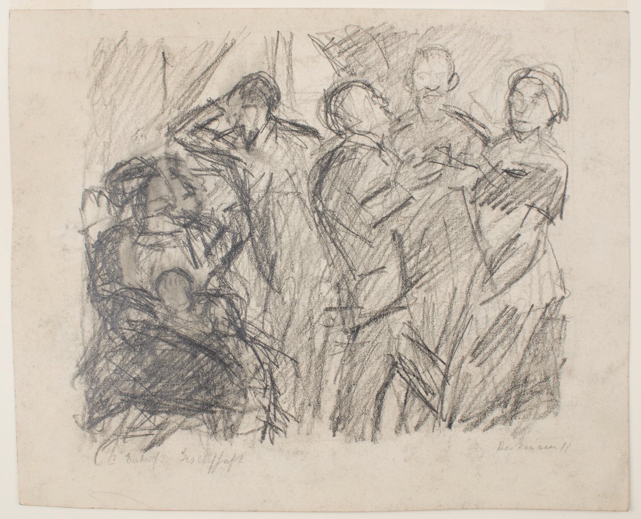 na reta: I [Primeiro] Sketch for Society Party de Max Beckmann