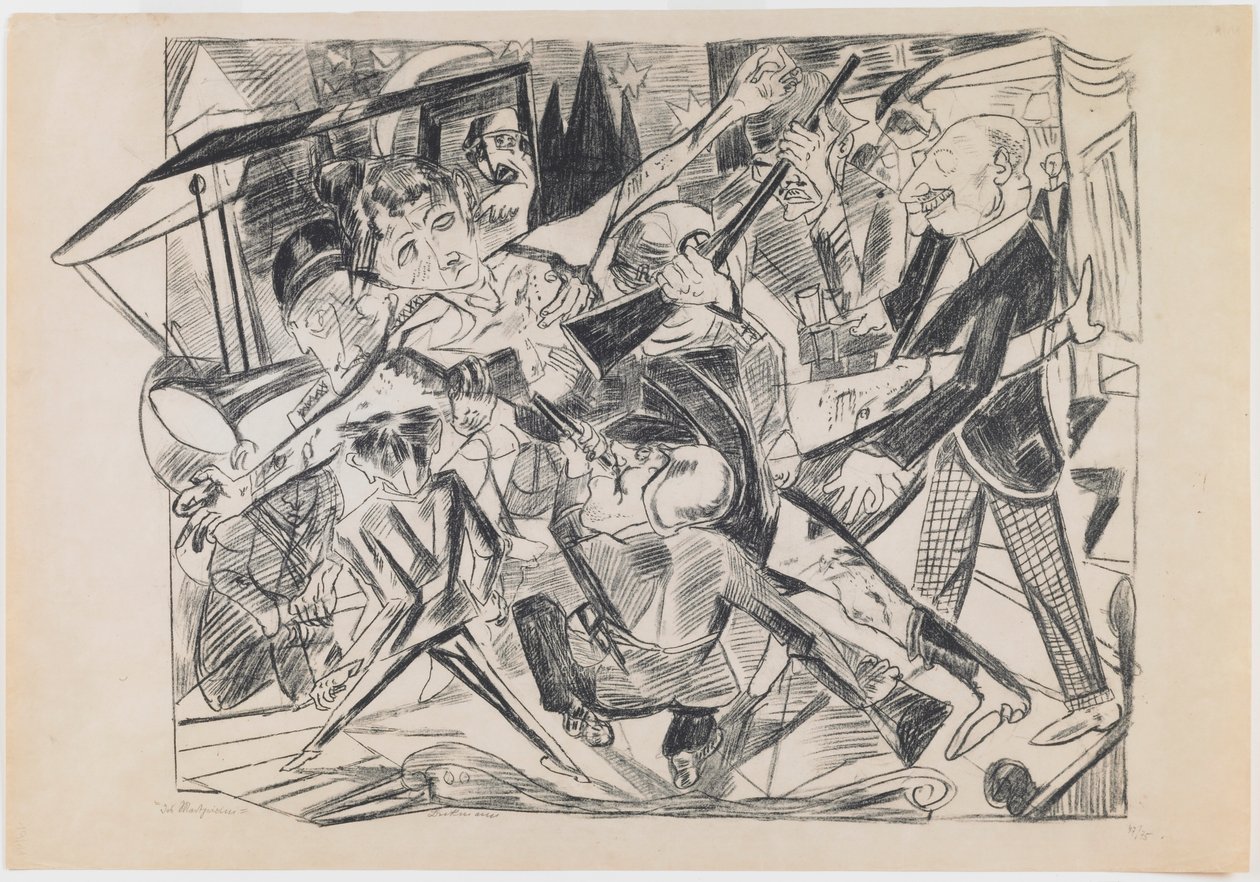 placa 4: Martírio de Max Beckmann