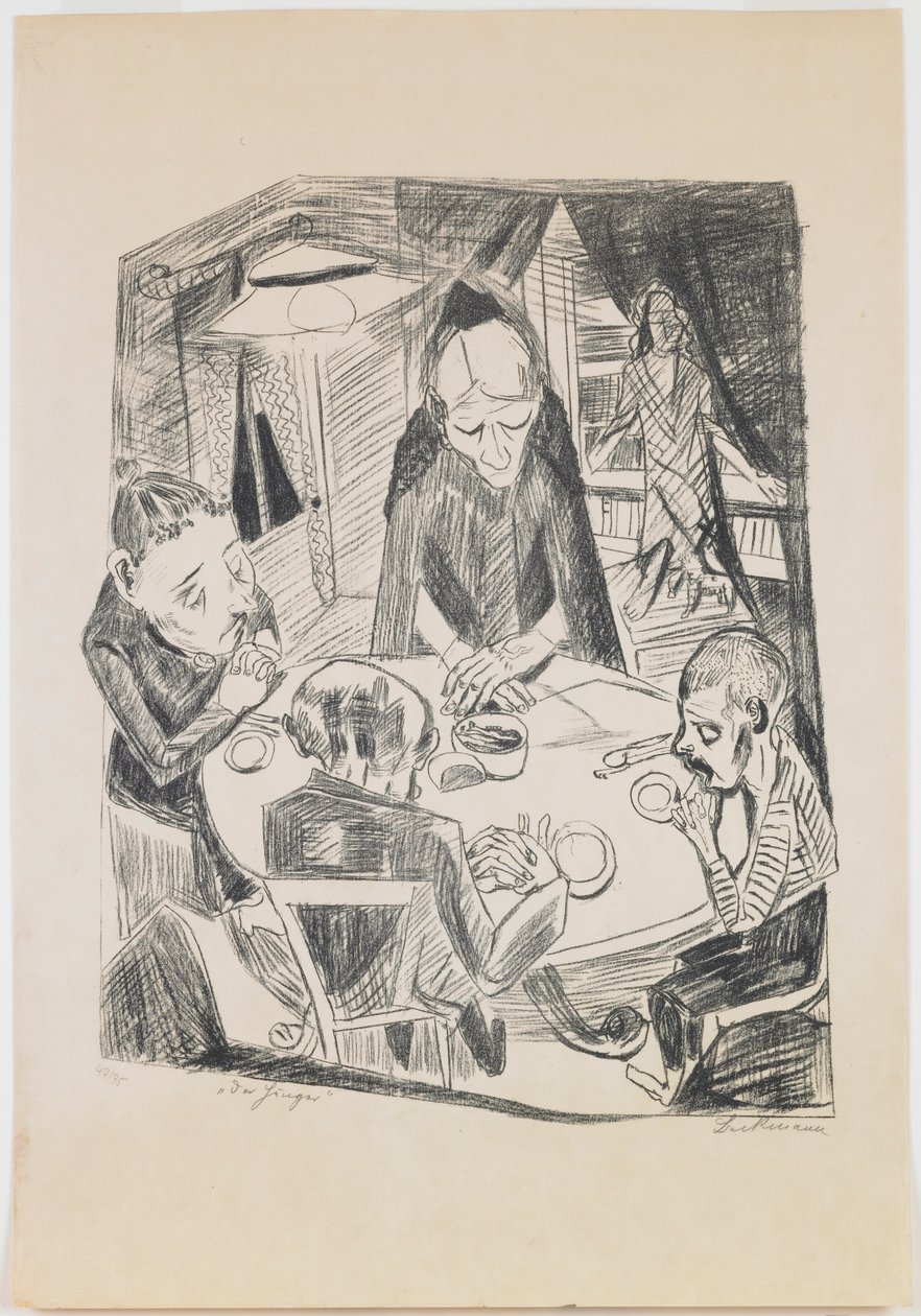 prato 5: Fome de Max Beckmann
