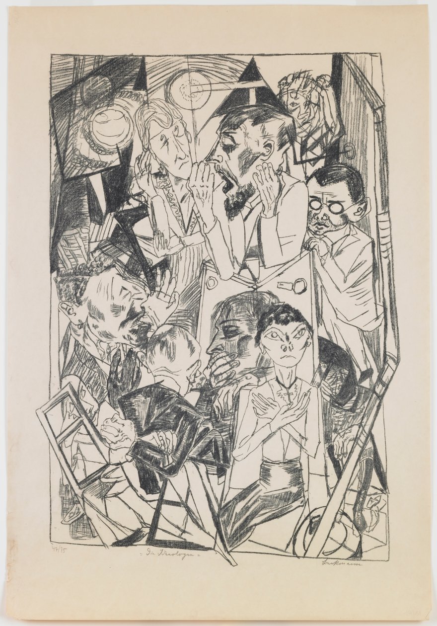 placa 6: Os ideólogos de Max Beckmann