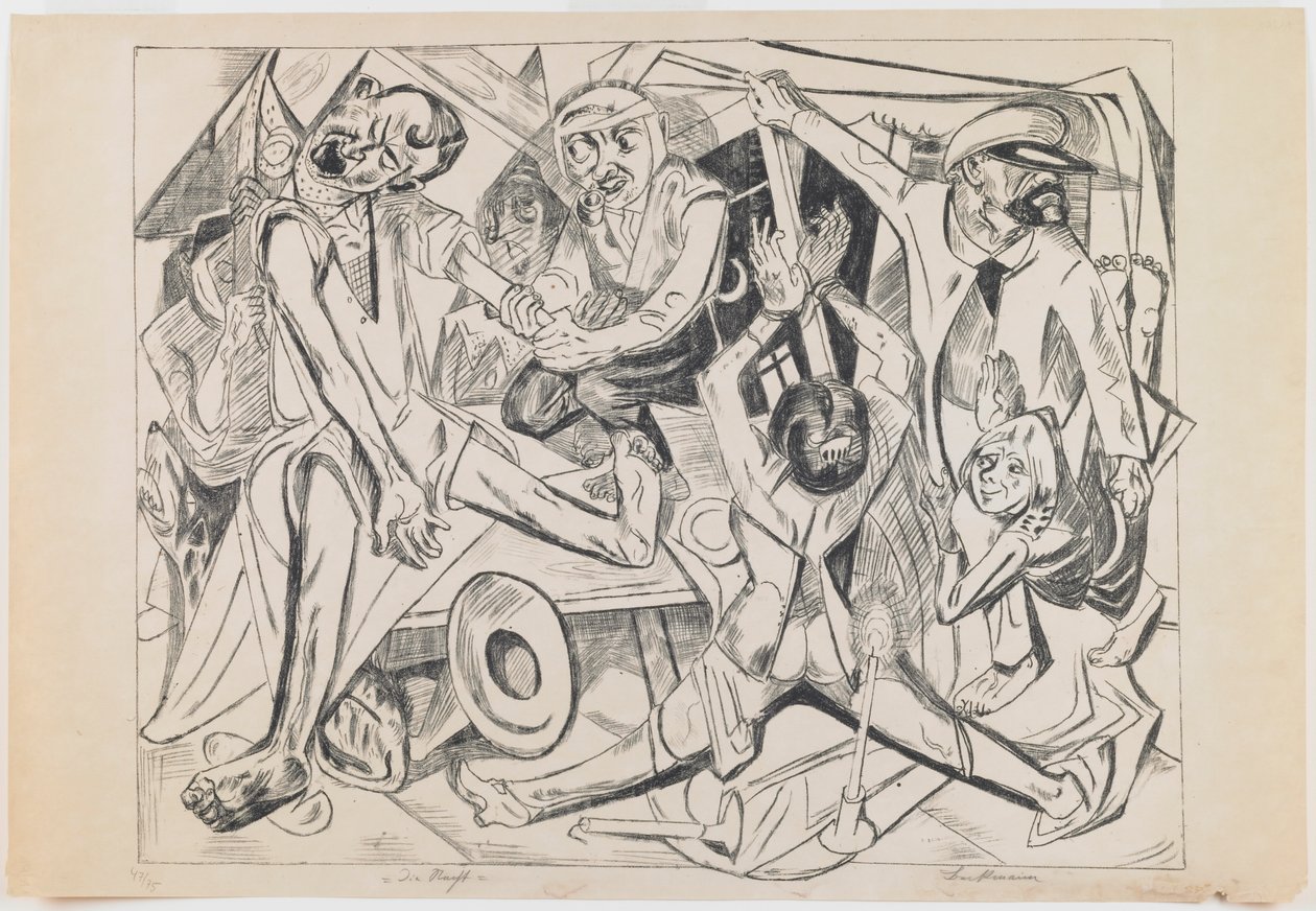 placa 7: Noite de Max Beckmann