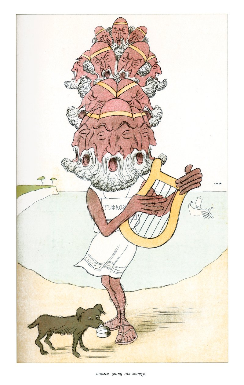 Homer, dando a volta, 1904. de Henry Maximilian Beerbohm