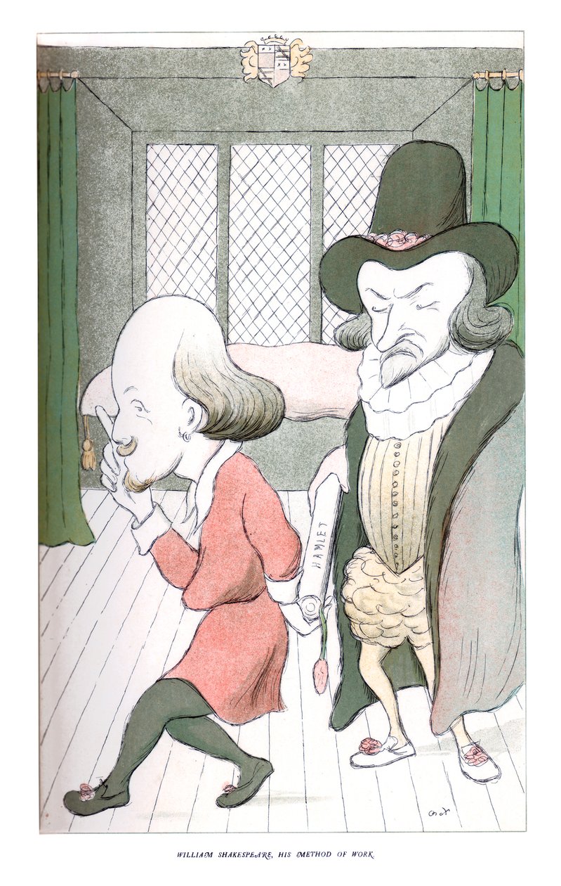 William Shakespeare, Seu método de trabalho, 1904. de Henry Maximilian Beerbohm