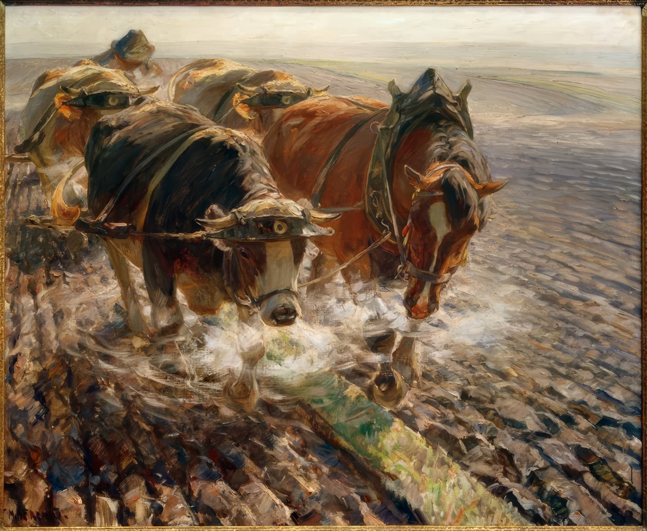 Pedaço de terra fumegante de Max Bergmann