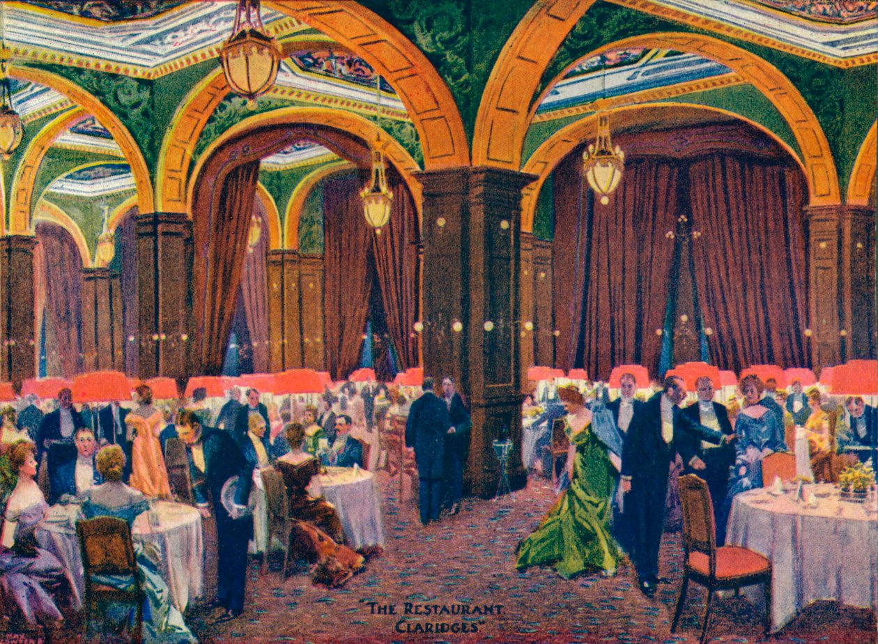 O Restaurante Claridges, século XIX, 1905 de Max Cowper