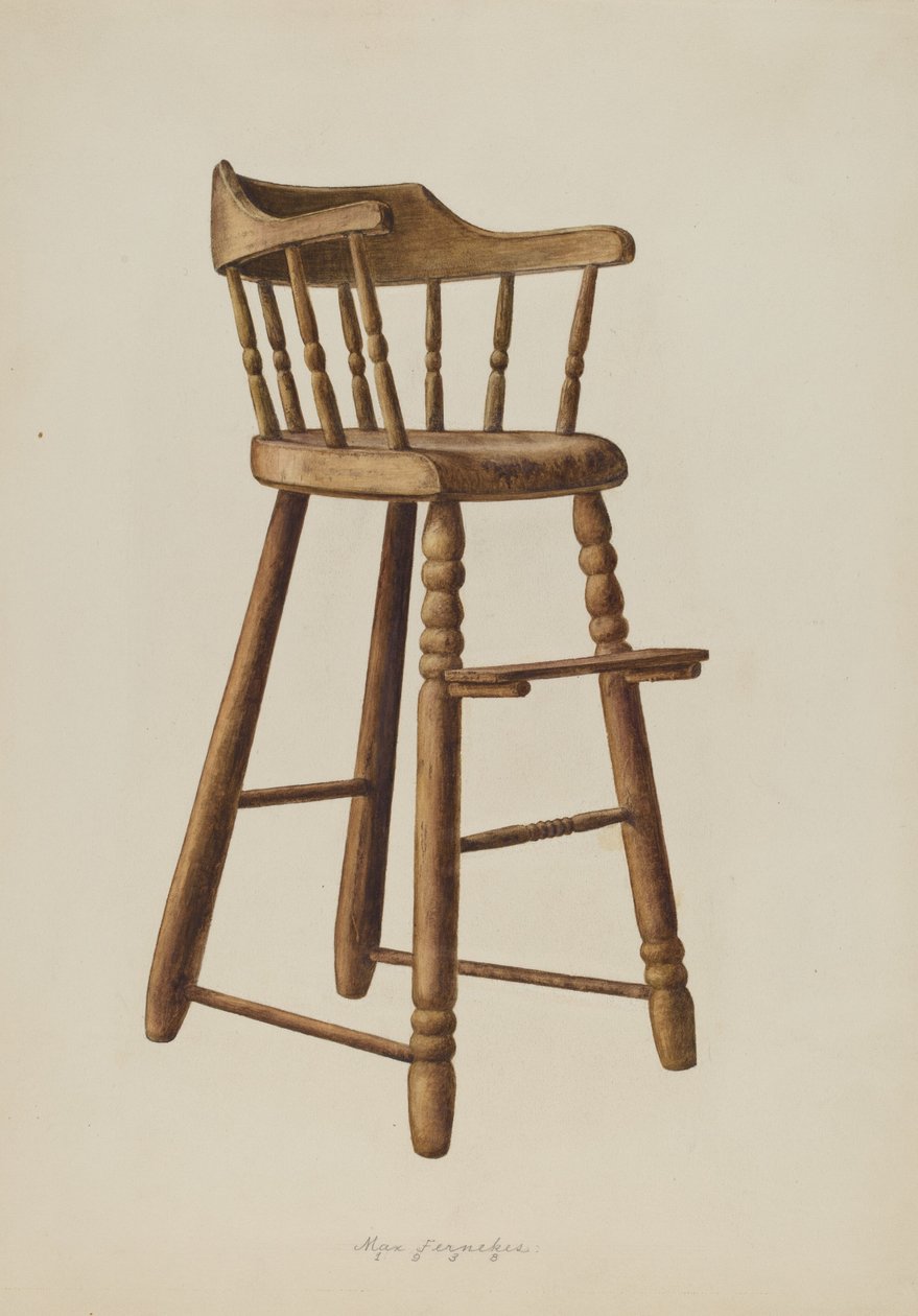 Cadeira de Bebé Alta, 1938. de Max Fernekes