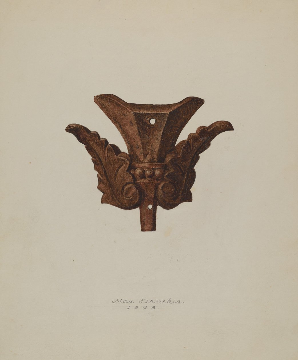 Folha de Ferro Ornamental, 1938. de Max Fernekes