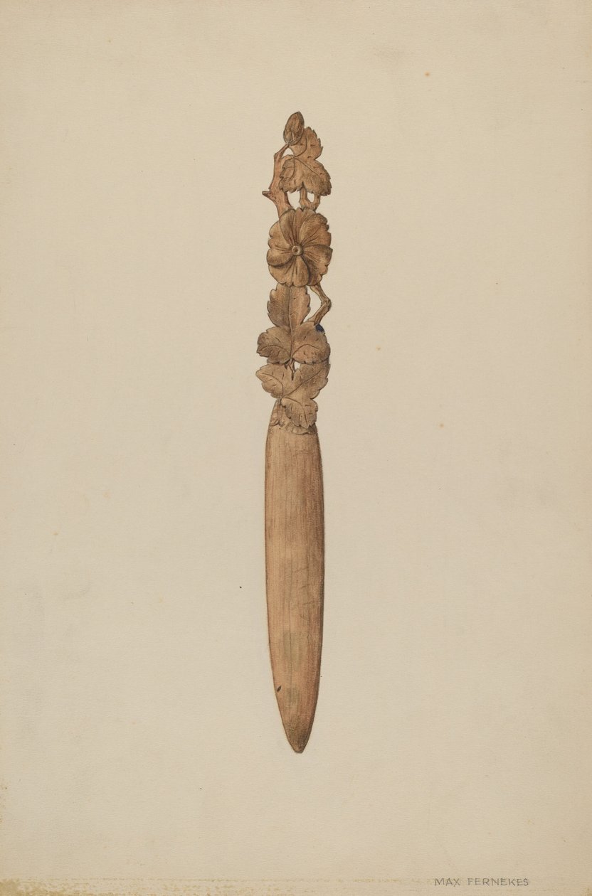 Faca de papel, c. 1938. de Max Fernekes