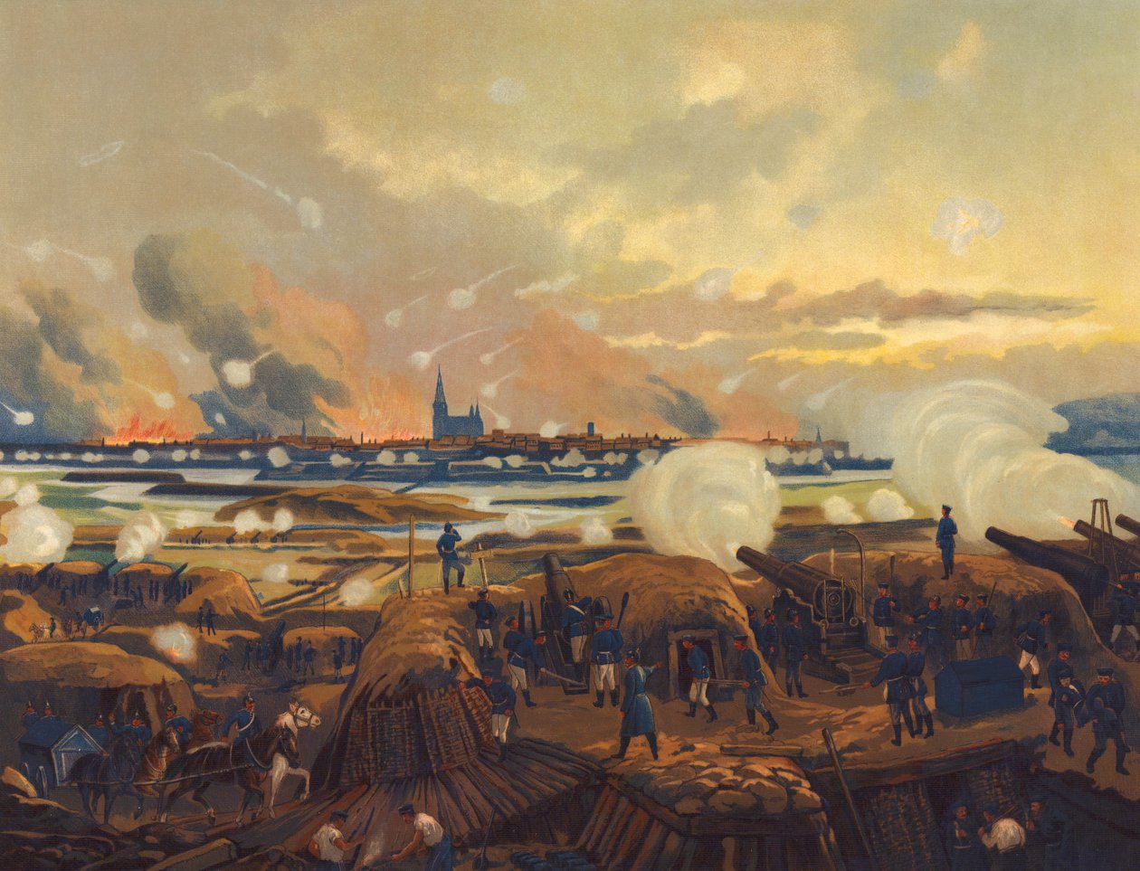 Bombardeamento de Estrasburgo, Guerra Franco-Prussiana de Max Henze-Dassau