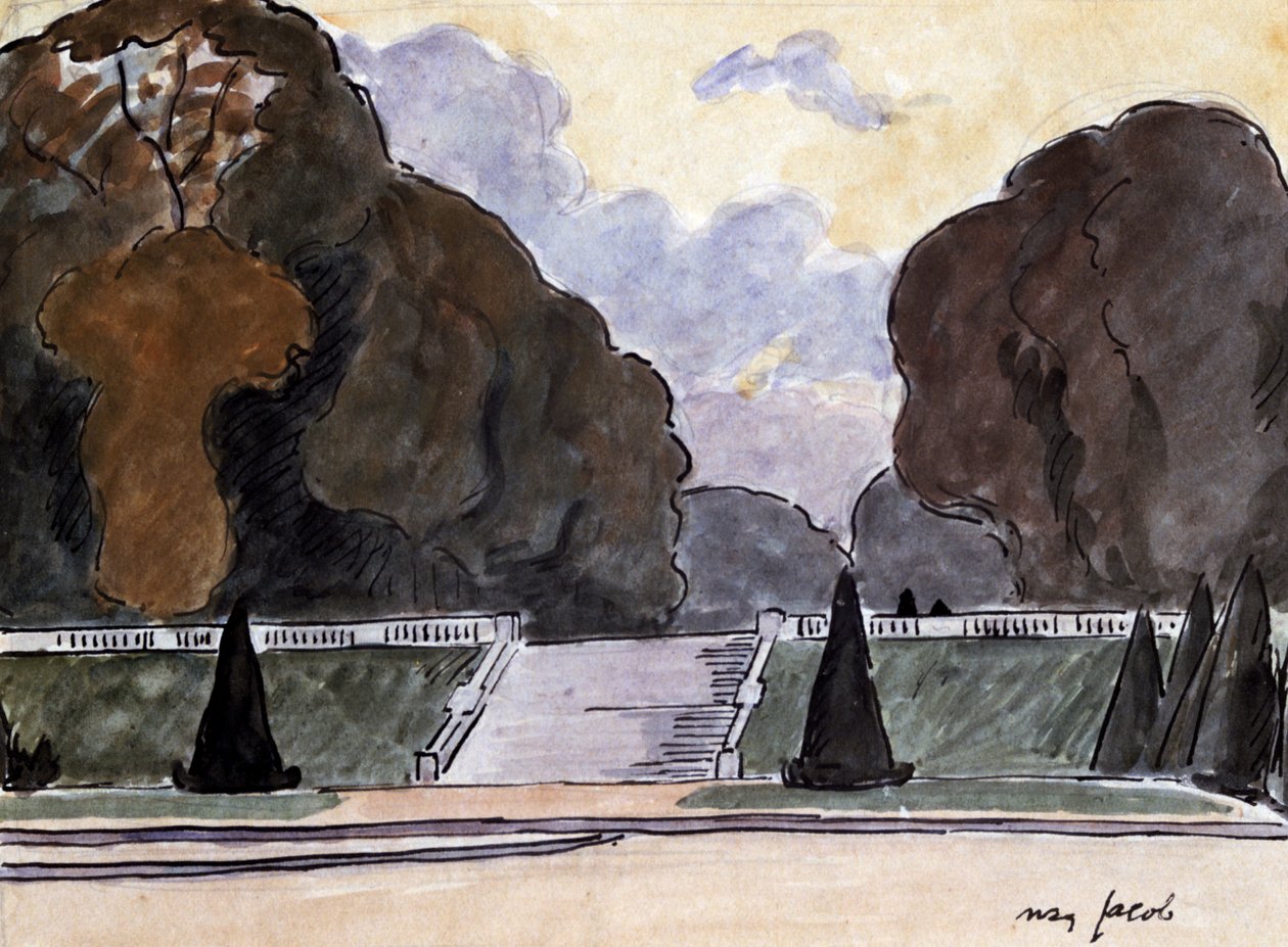 O jardim no Luxemburgo, c1900-1944 de Max Jacob