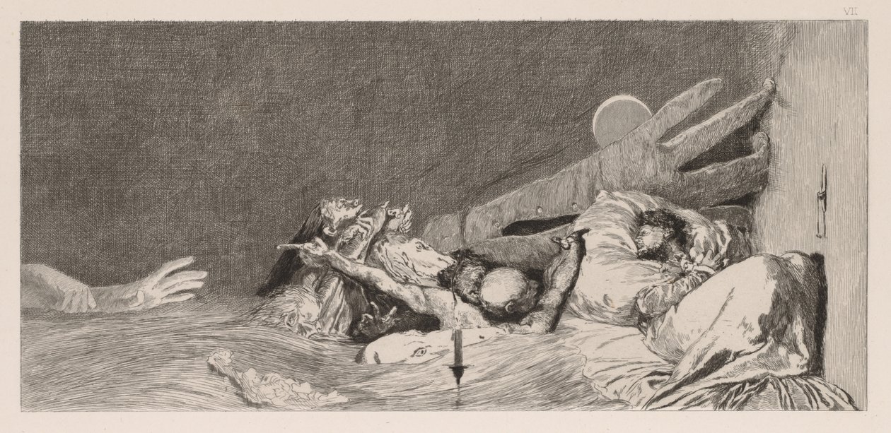 Uma luva: Ansiedades, 1880. de Max Klinger