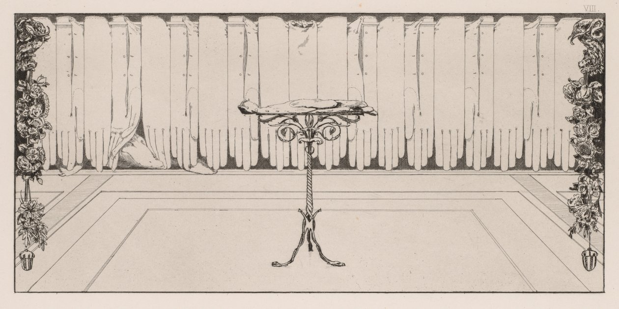 Uma luva: repouso, 1880. de Max Klinger