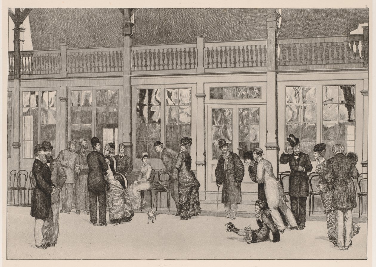 Uma luva: o local, 1880. de Max Klinger