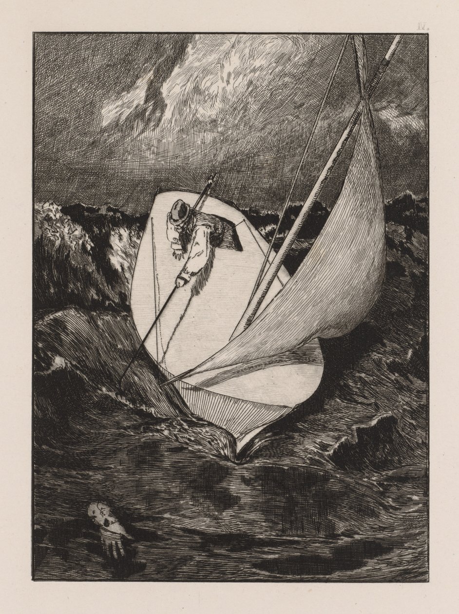 Uma luva: O resgate, 1880. de Max Klinger