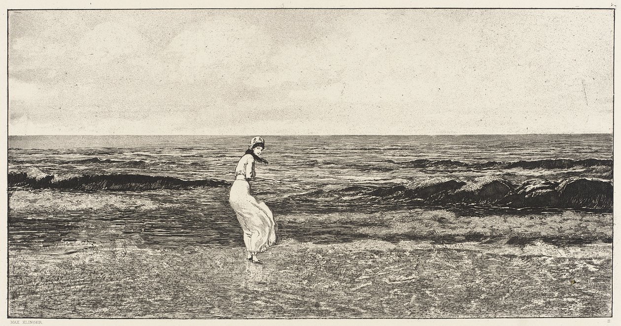 À beira-mar de Max Klinger