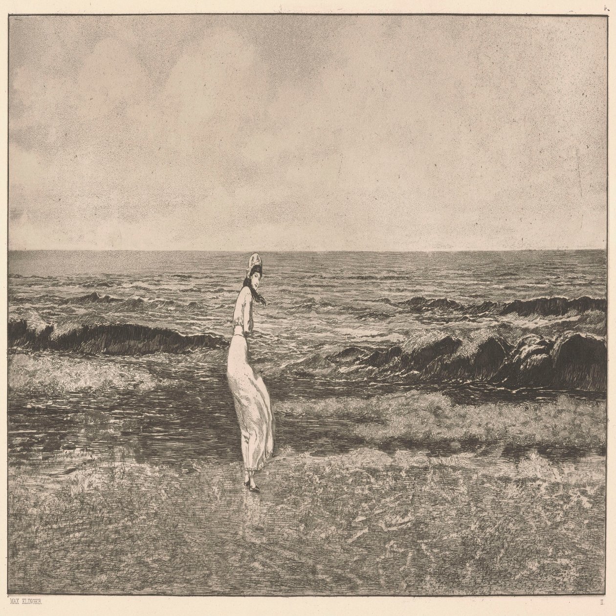 Junto ao mar. de Max Klinger