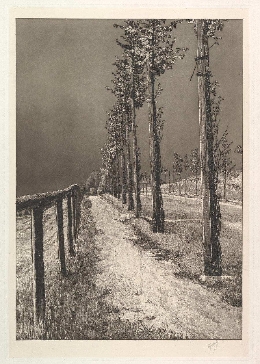 A estrada, da série Quatro paisagens de Max Klinger