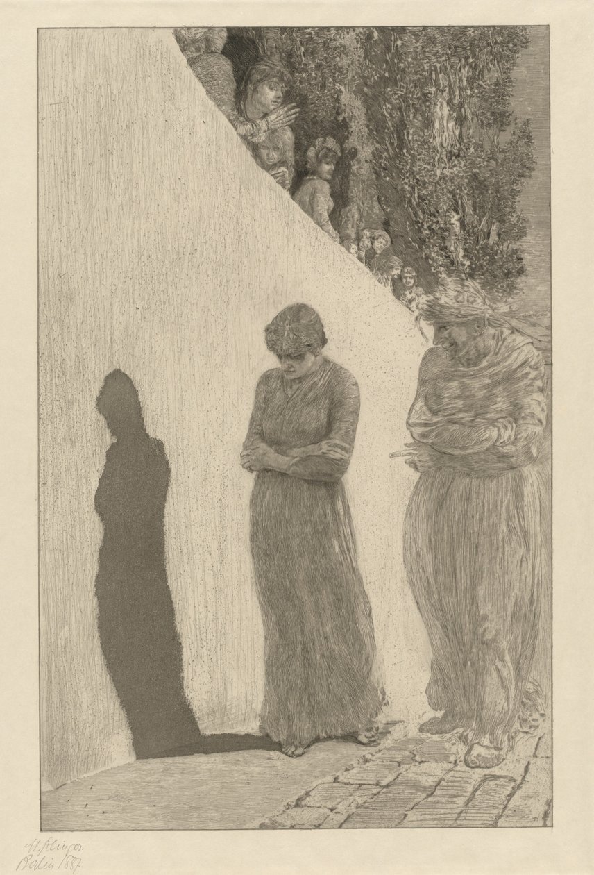 Desgraça Desgraça: pl. 9, 1878. de Max Klinger
