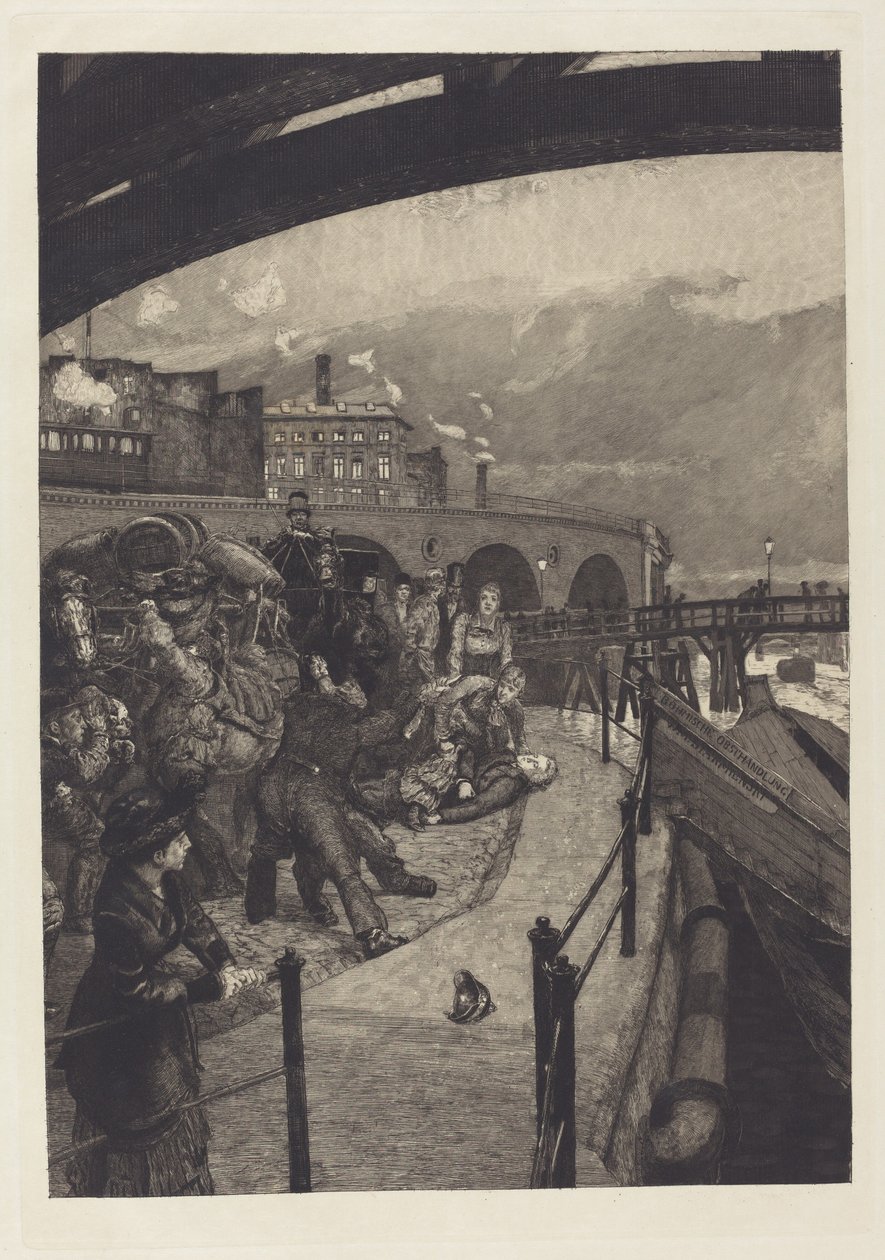 Um homicídio Um homicídio, 1883. de Max Klinger