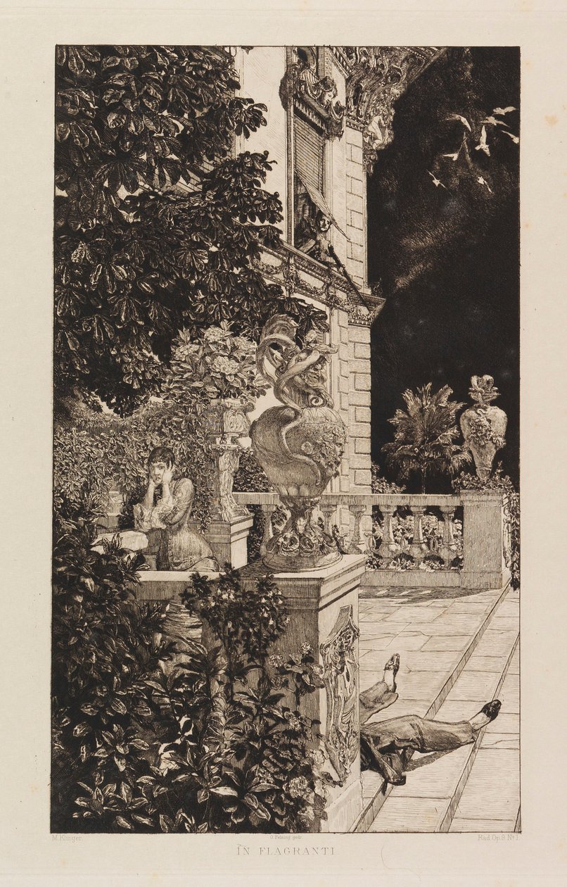 Em Inflamação, de Dramas, Opus IX Dramen, Opus IX, 1883 de Max Klinger
