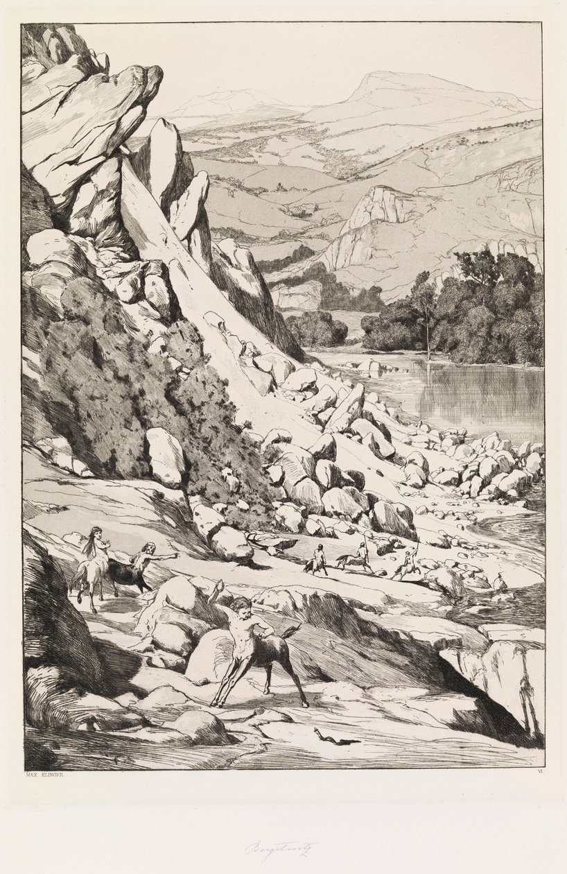 Deslizamento de terra de Max Klinger