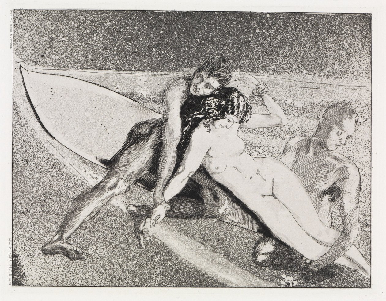 Aviação (Tenda, opus XIV, parte 2, n.º 40) de Max Klinger