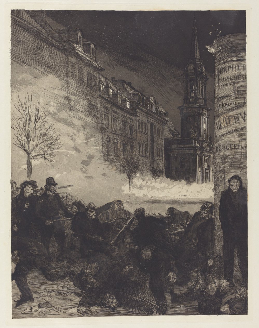 Märztage II Dias de Março II, 1883. de Max Klinger