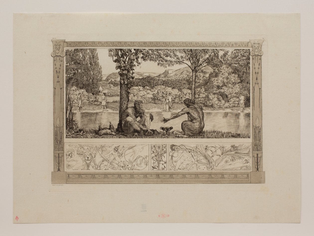 Narciso e Echo I de Max Klinger