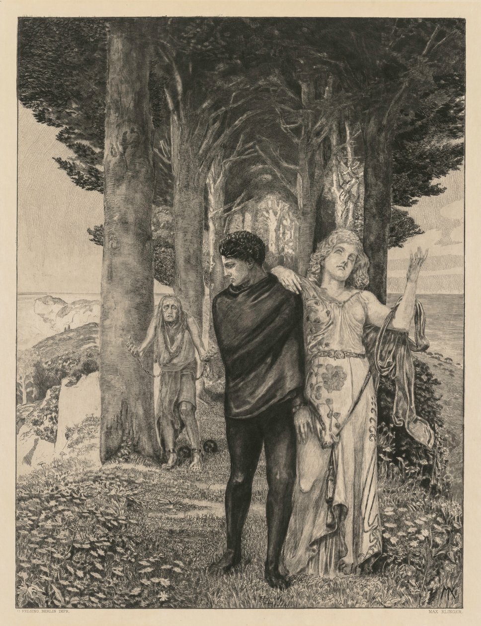 On Death Part Two, Opus XIII Impressão 4: Genius Artist, 1903. de Max Klinger
