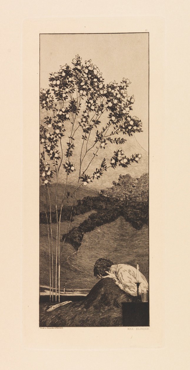 Opus VI, da Paráfrase sobre a descoberta de uma luva, 1881. de Max Klinger