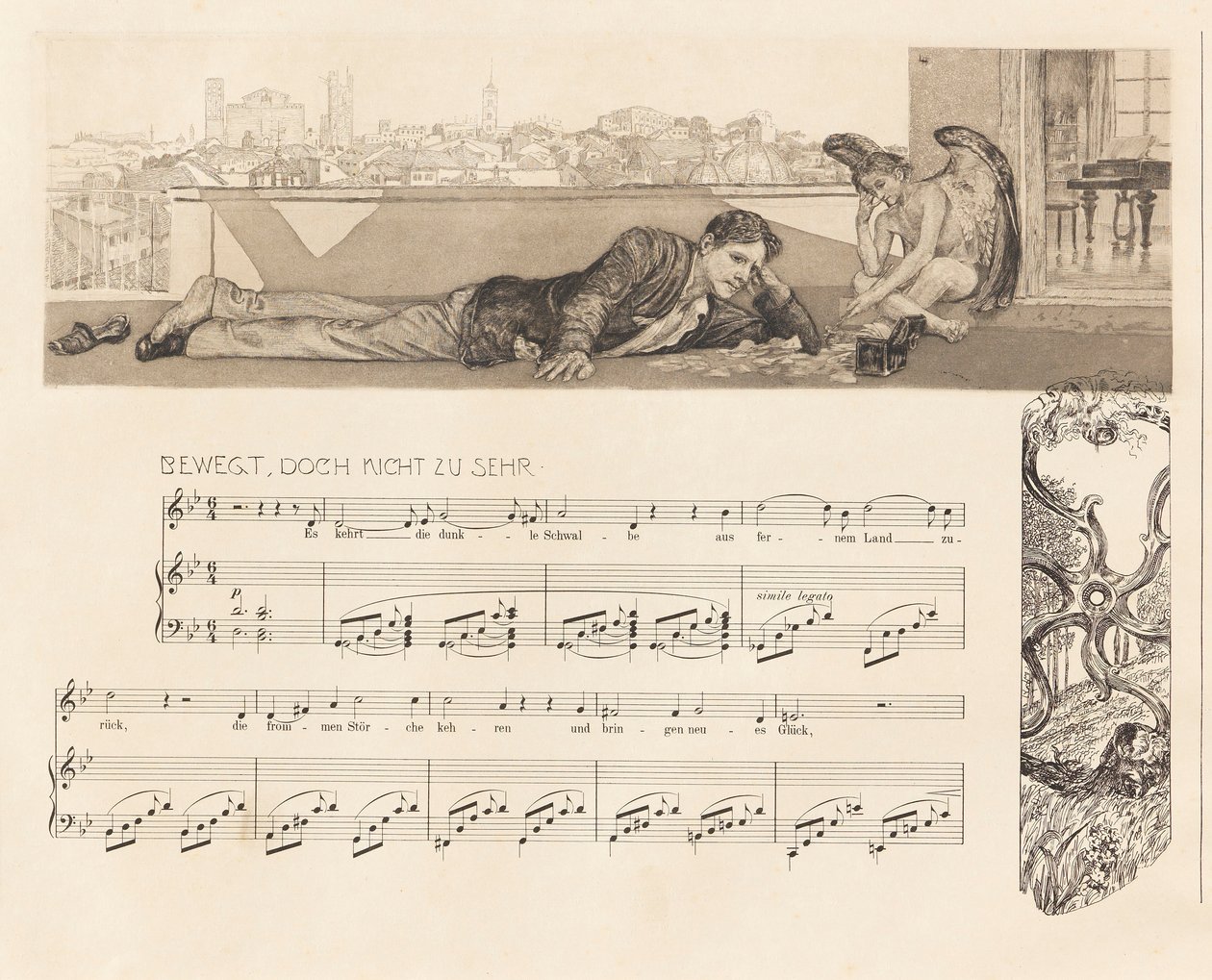 Opus XII, Brahms Phantasy, 1894. de Max Klinger
