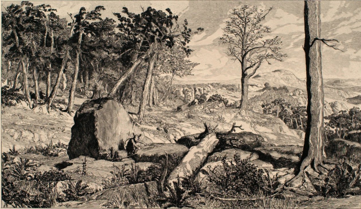 Simplicius na solidão da floresta de Max Klinger