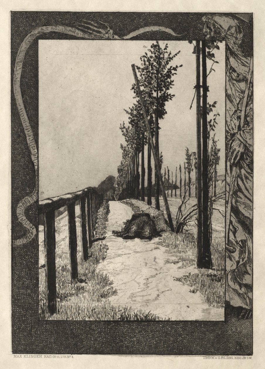 Vom Tode I, Opus II, 1889 No. 4) de Max Klinger