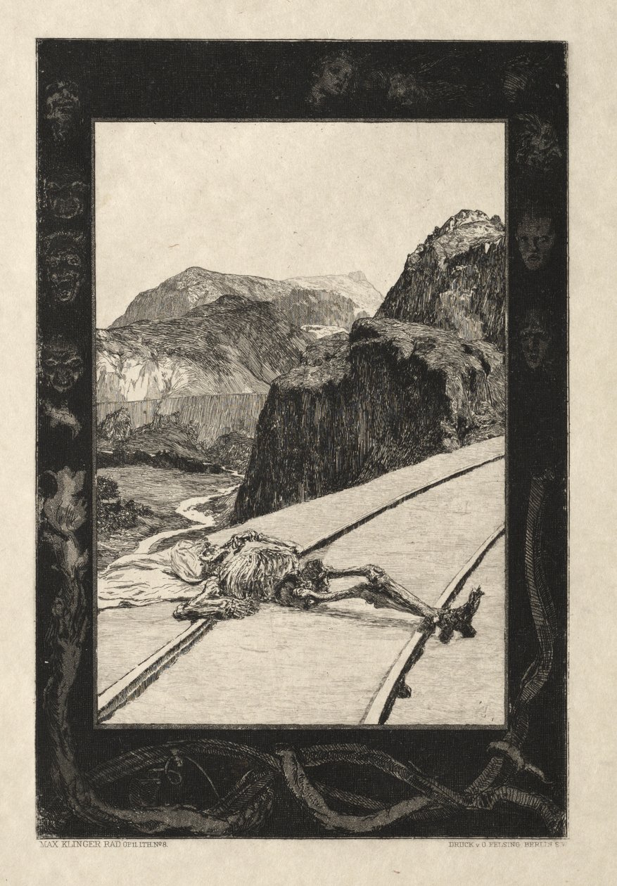Vom Tode I, Opus II, 1889 No. 8) de Max Klinger