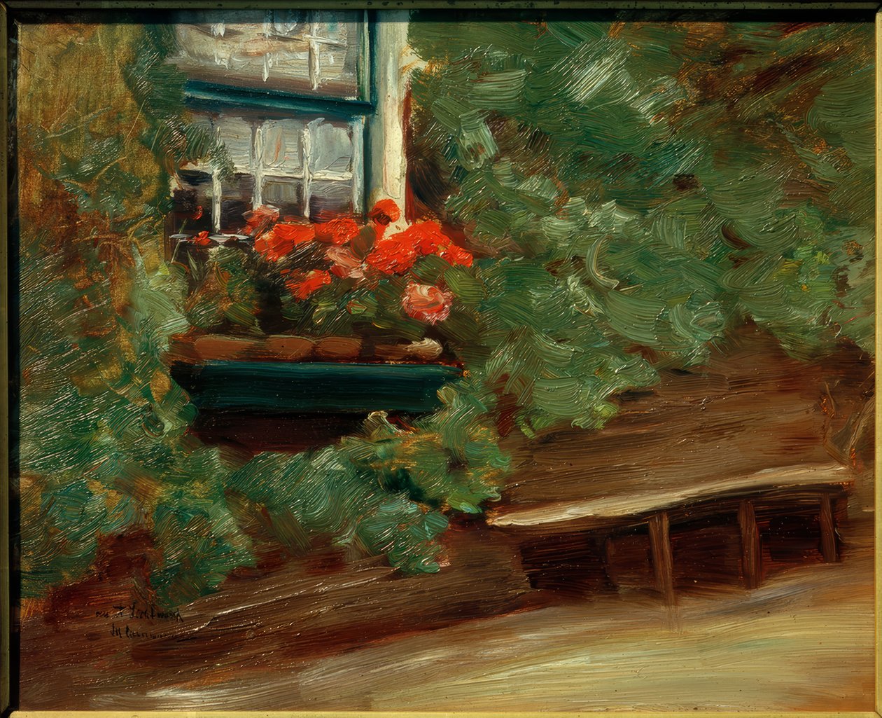 Vista de uma fazenda holandesa de Max Liebermann