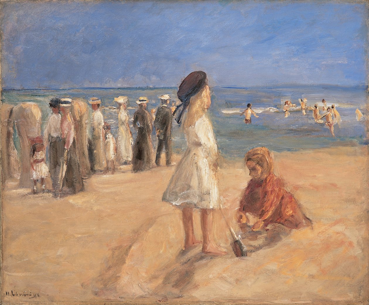 Vida na praia, 1916. de Max Liebermann