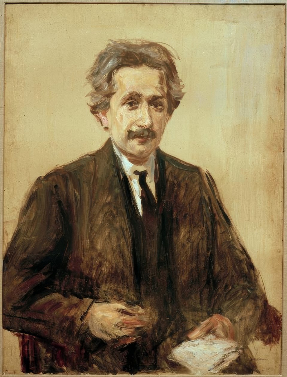 Retrato do Prof. Albert Einstein de Max Liebermann