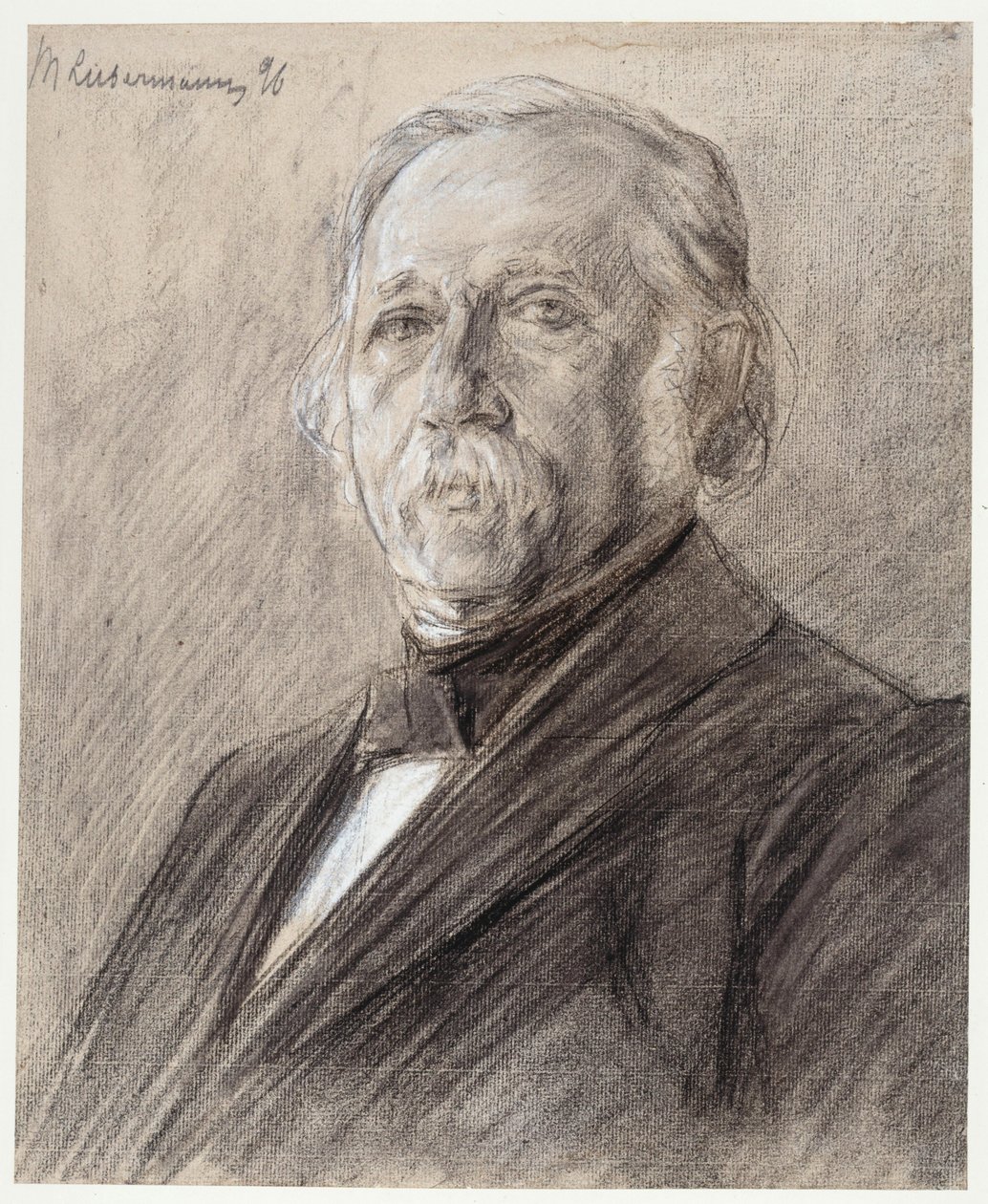 Retrato de Theodor Fontane de Max Liebermann