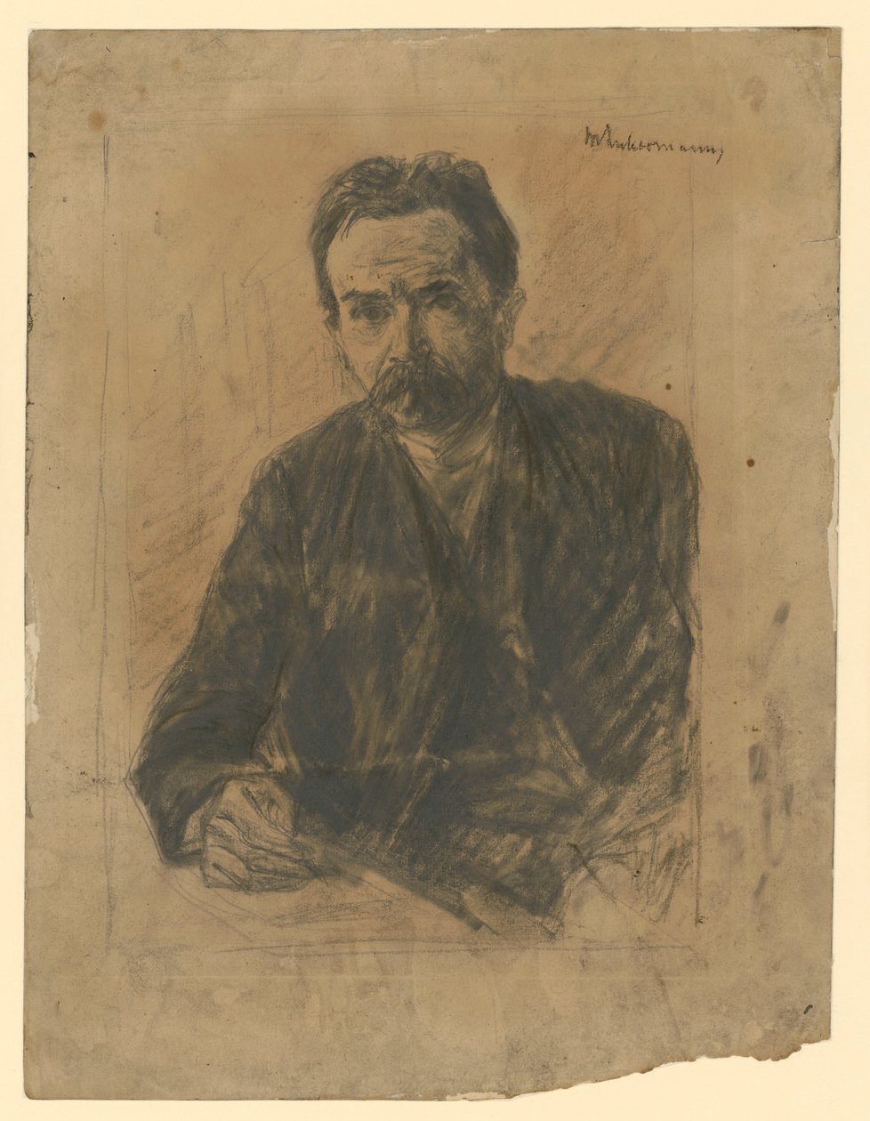 Retrato do poeta Eduard Grisebach de Max Liebermann