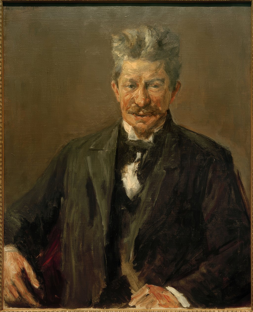 Retrato do historiador literário dinamarquês Georg Brandes de Max Liebermann