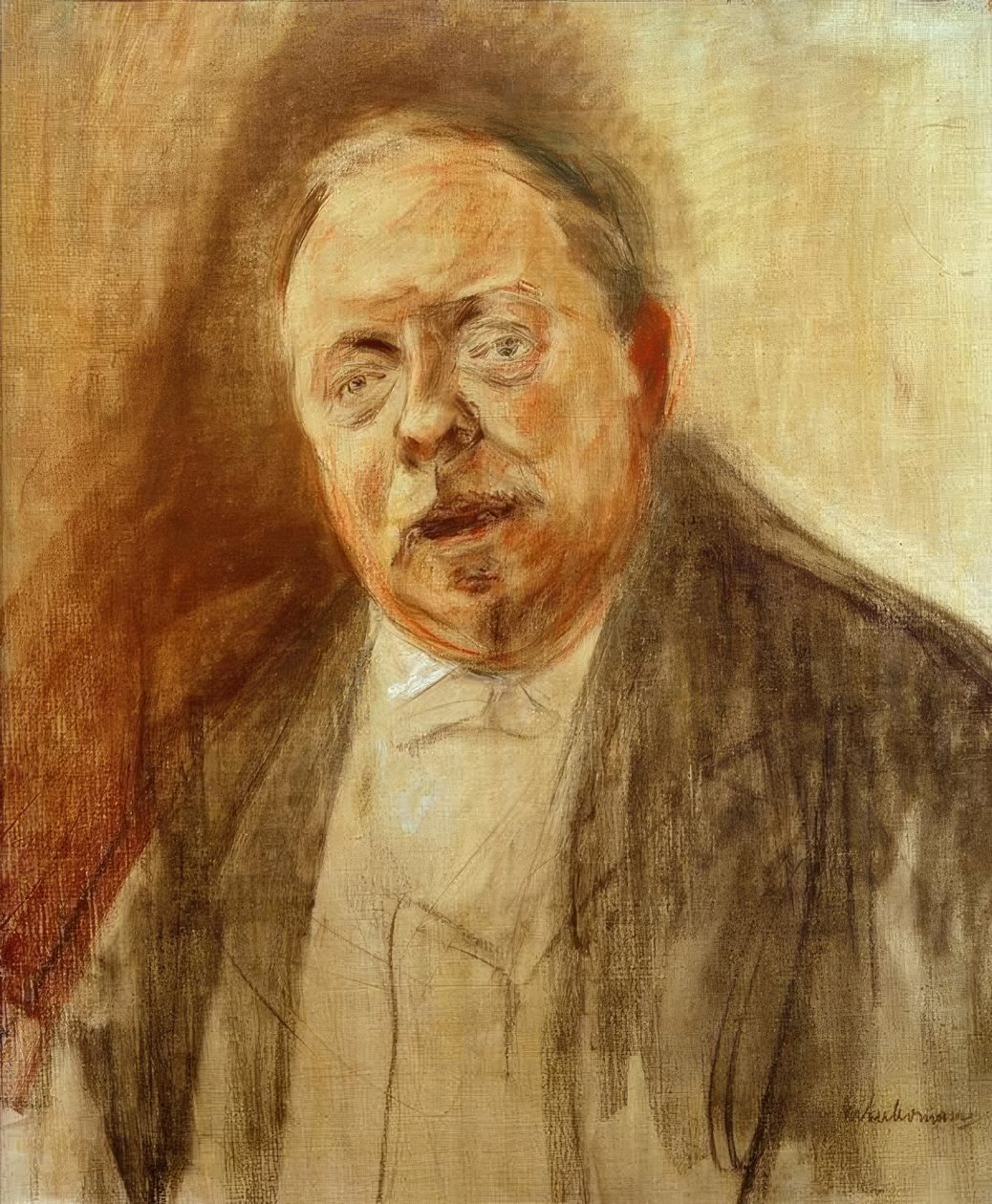 Estudo de retratos Barão Alfred von Berger de Max Liebermann