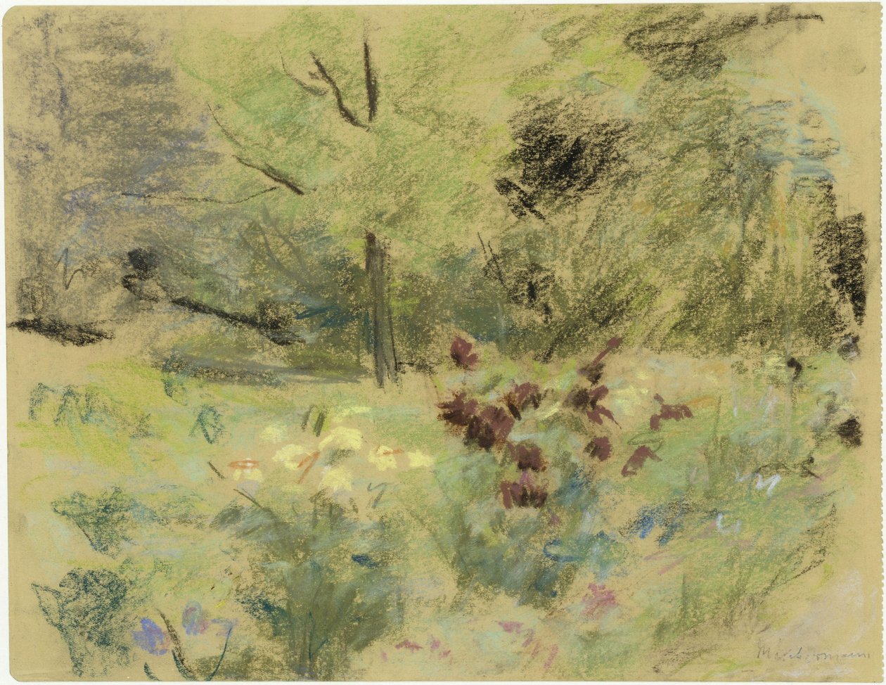 Flores e árvores de Max Liebermann