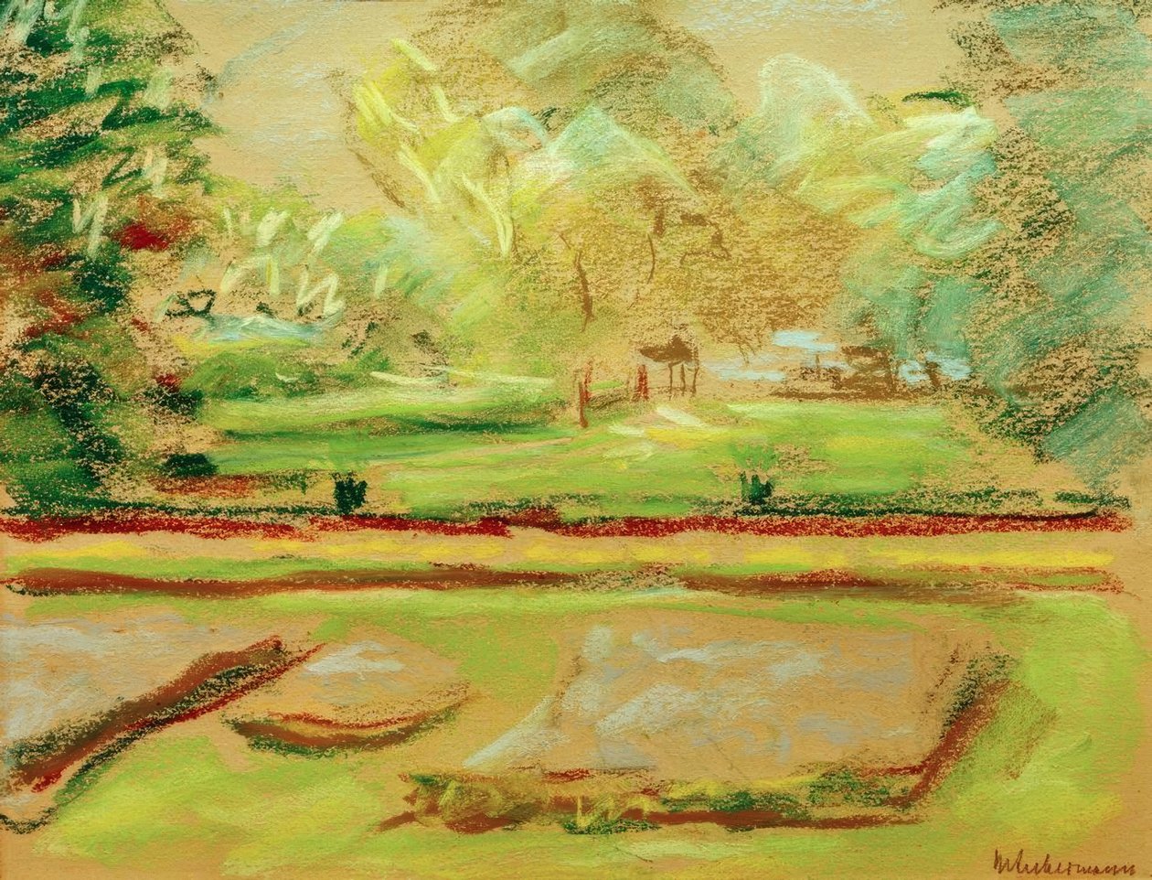 Terraço de flores para o nordeste de Max Liebermann