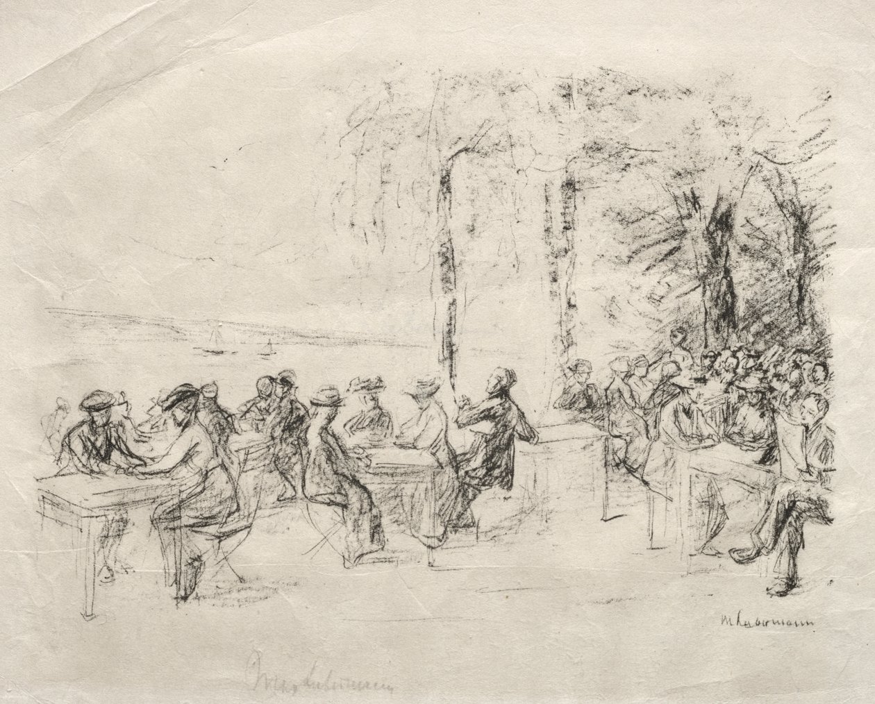 Café no Havel de Max Liebermann