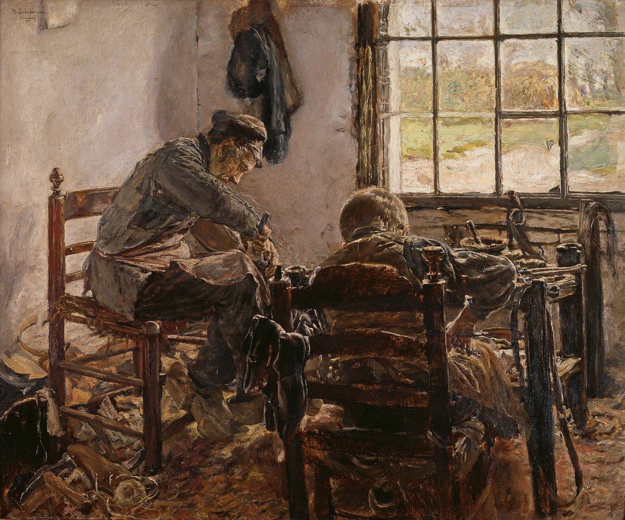 Oficina de sapateiro de Max Liebermann
