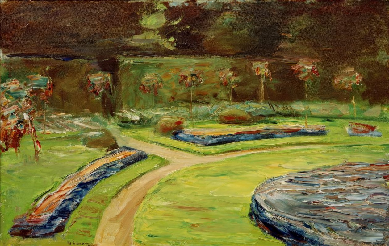A rotatória no jardim do quintal de Max Liebermann